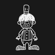 clown doodle drawing N47