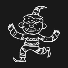 clown doodle drawing N54