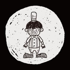 clown doodle drawing N67