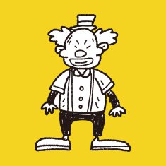 clown doodle drawing N114