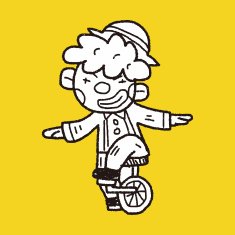 clown doodle drawing N118