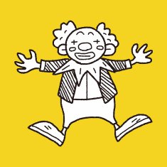 clown doodle drawing N122