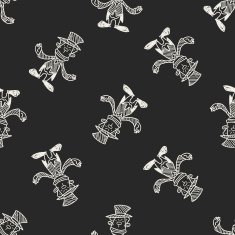 clown doodle drawing seamless pattern background N23