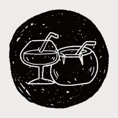 coconut drink doodle N5