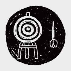 dart and target doodle N6