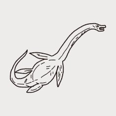 dinosaur doodle N77