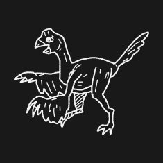 dinosaur doodle N78