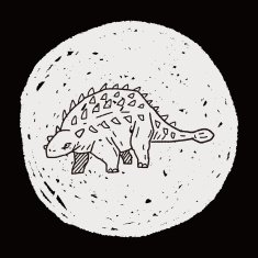 dinosaur doodle N83