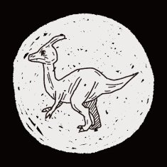 dinosaur doodle N84