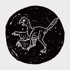 dinosaur doodle N85