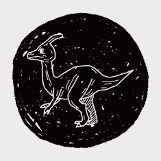 dinosaur doodle N87