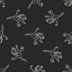 dinosaur doodle seamless pattern background N5
