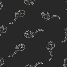 dinosaur doodle seamless pattern background N8