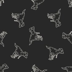dinosaur doodle seamless pattern background N9