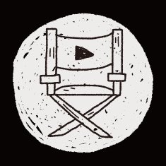 Director's chair doodle N8