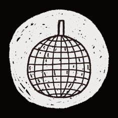 disco ball doodle N9