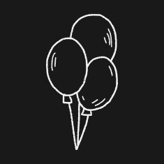doodle balloon N19