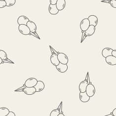 doodle balloon seamless pattern background N2