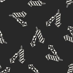 doodle fireworks seamless pattern background N4