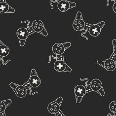 doodle game controller seamless pattern background N6