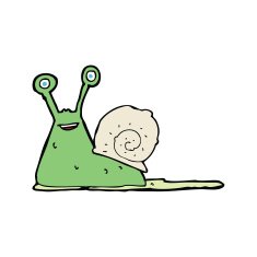 Cartoon Snail N25
