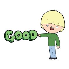 cartoon man pointing out the good N4