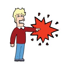 Cartoon Man Pointing N16