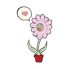 cartoon flower N39