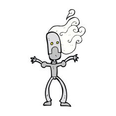 Cartoon Robot N24