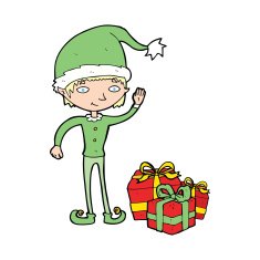 Cartoon Christmas Elf N23