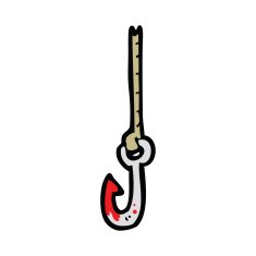 cartoon fish hook N4