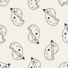 doodle palette brush seamless pattern background