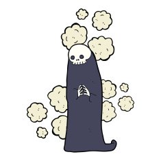 cartoon spooky ghoul N7