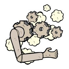 cartoon robotic arm N4