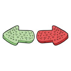 cartoon direction arrows N7