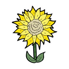 cartoon flower N40