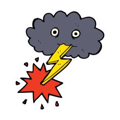 cartoon storm cloud N8