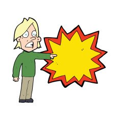 Cartoon Man Pointing N17