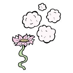 cartoon flower N43