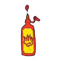 cartoon hot sauce N12