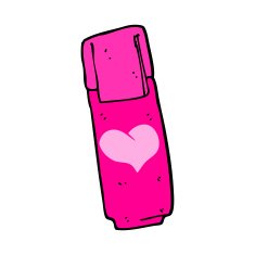 cartoon pink felt tip pen N4