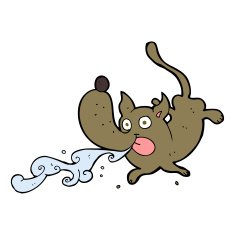 cartoon drooling dog N4