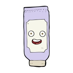cartoon tube of cream N4