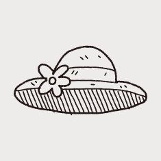 doodle Straw hat N7