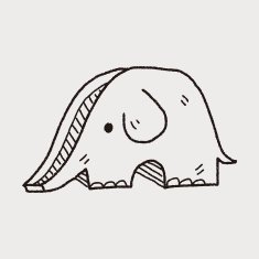 Elephant SLIDE doodle N3