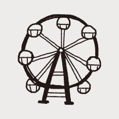 Ferris wheel doodle N8