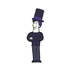 cartoon spooky vampire N25