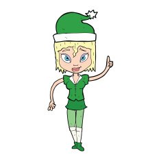 santa's helper cartoon N6