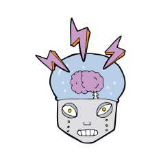 cartoon clever robot N3