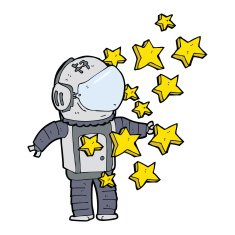 Cartoon Spaceman N6